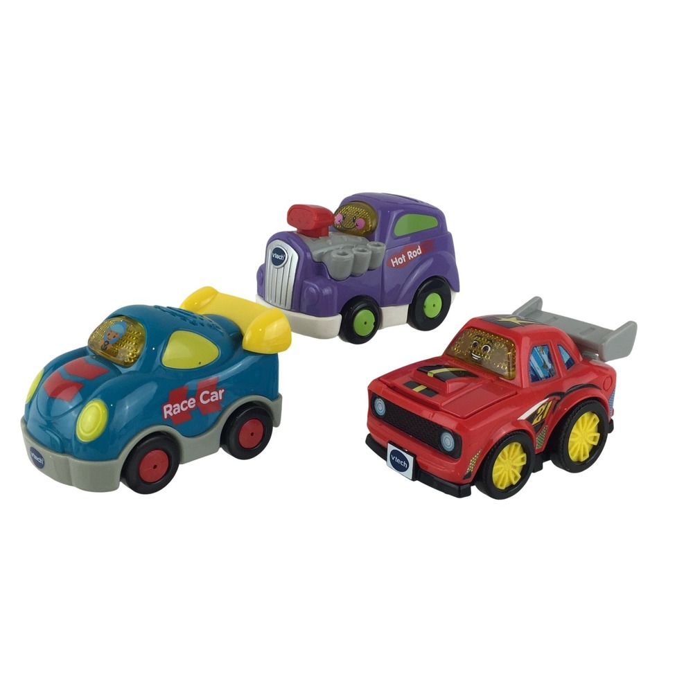 VTech Go Go Smart Wheels Hot Rod Race Sports Car Lot of‎ 3 Interactive Tested
